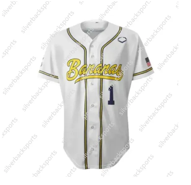 Savannah Bananas K. Jackson 4 Baseball Jerseys Custom Baseball Jerseys Mens Womens Youth