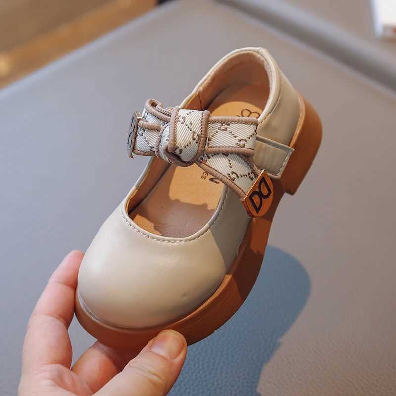 Girl Princess Small Shoes Spring and Autumn Fashion New Dance Shoes Big Girl Child Bow Solid Color Single ShoesT251101