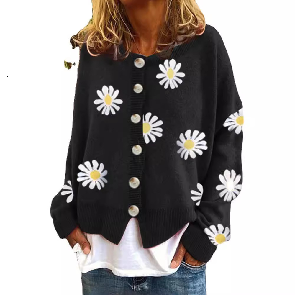 Jastie Cashmere Bandana Motif Fringed Cardigan Women V-Neck Tie Waist Long Sleeve Winter Sweater Knitwear Warm Thick Overcoat 201223