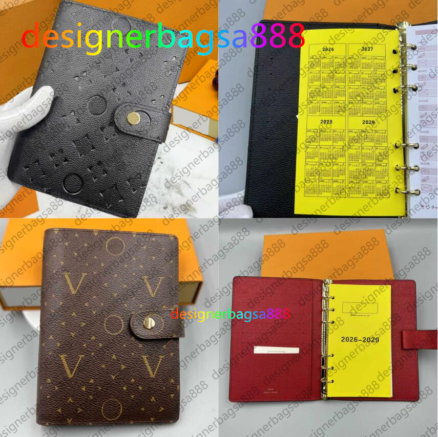 Designer DESK AGENDA COVER Holde Memo Planner Men Women Notebook Diary Agendas Protective Case Card Passport Holder Wallet Desktop Christmas Notepad 24 SS