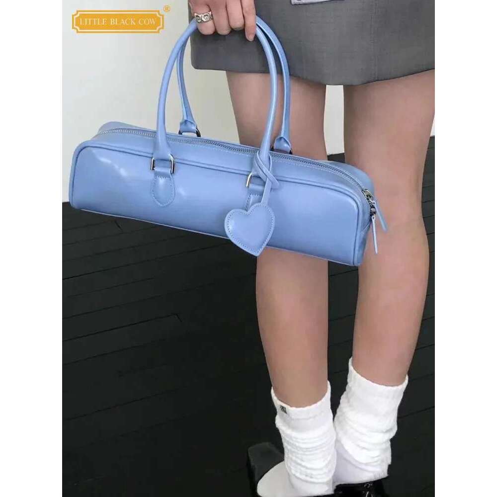 Women's Bags Solid Color Patent Leather Women Fashion Boston Casual Single Shoulder Handbag Tote High Street Design Underarm Bag