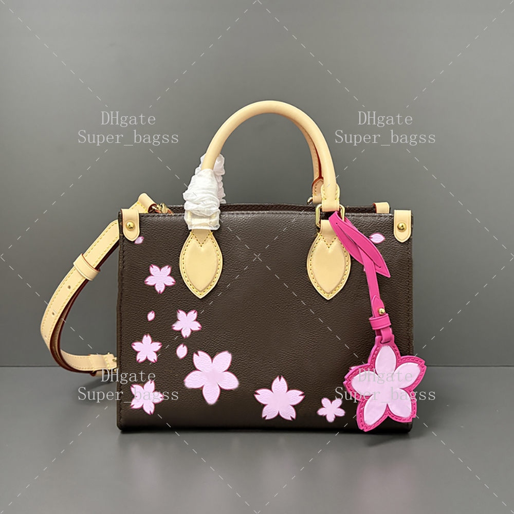 Mirror quality handbag luxury designer bag 25CM shoulder bag cherry blossom crossbody bag with box L406