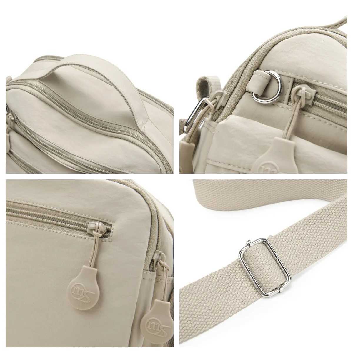 Temus Bestselling Womens Casual Shoulder Bag Largecapacity Casual Multilayer Crossbody Bag Nylon Commuter Womens HandbagW251101