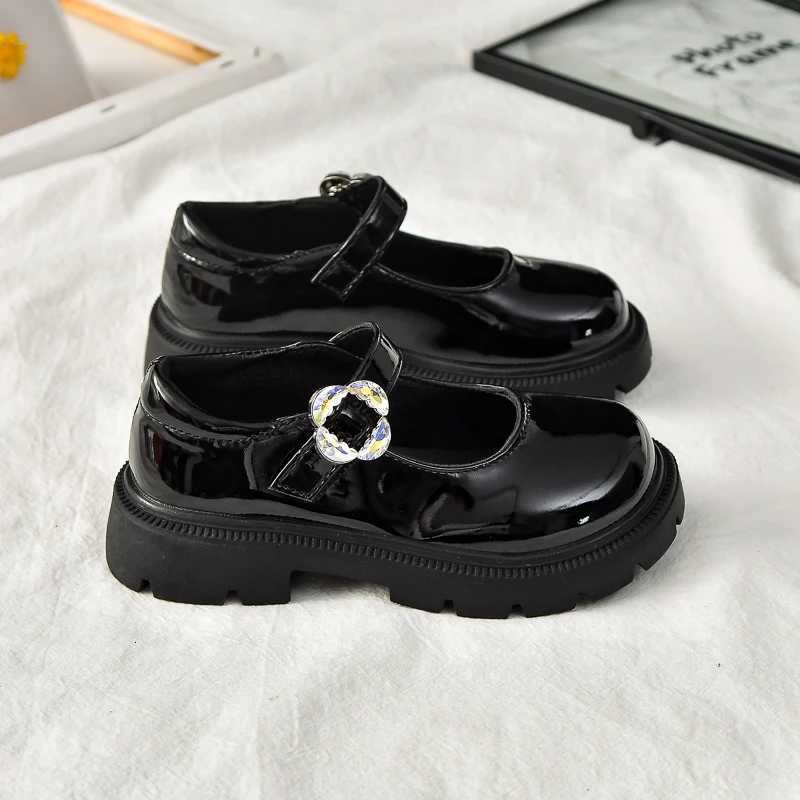 Kids Leather Shoes for Girls 2025 New Autumn Toddler Dress Shoes Nonslip Elegant Princess Girls School Party Wedding FootwearT251101