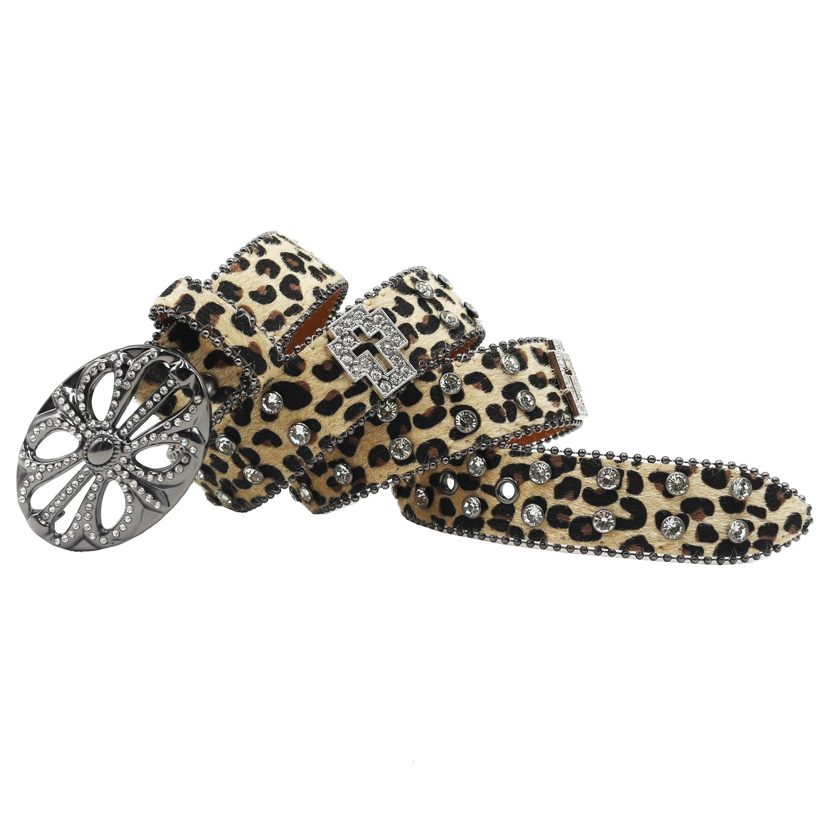 Men Women Western Cowboy With Diamond Bing Rhinestone Belt Disco E Girls For Jeans Punk Rock Crystal Studded Belt 251031