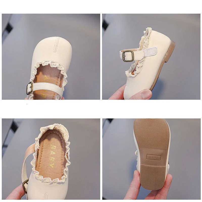 Spring Autumn Baby Girls Leather Shoes Children Lace Party Princess Shoes Nonslip Soft Sole Toddler Kids Lightweight ShoesT251101