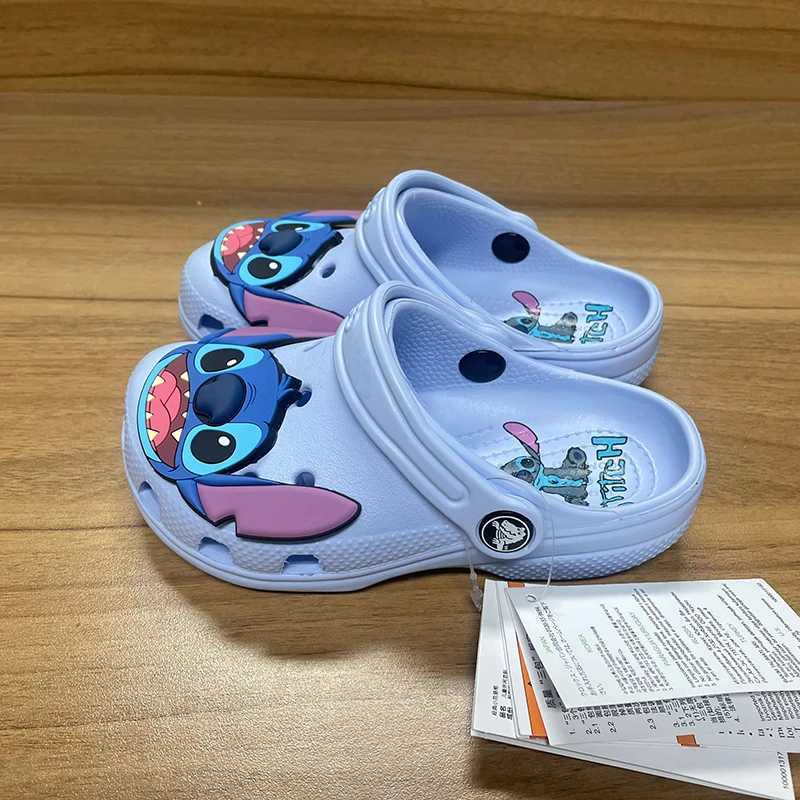 Miniso Sewing Anime Solid Waterproof Sliding Block Outdoor Sandals Sewing Casual Breathable Ankle Bag Childrens Shoes Gift W250401