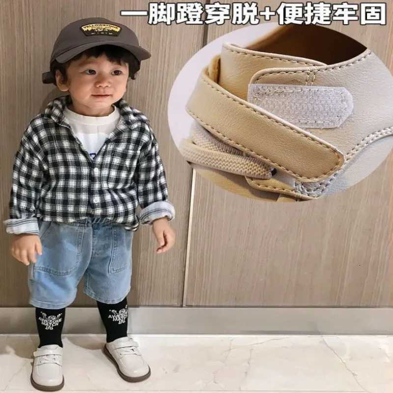 Children Leather Shoes For Boys Girls Kids Casual Flats Boys Sneakers Girls Shoes Toddlers Simple Fashion Soft Spring Autumn NewT251101