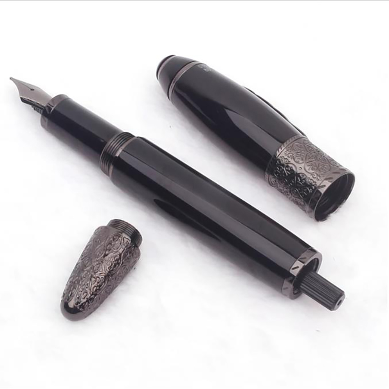 Mont Pen Great Writer Daniel Defoe Special Edition M Fountain Rollerball Ballpoint Pen Writing Smooth With Serial Number 0301/8000