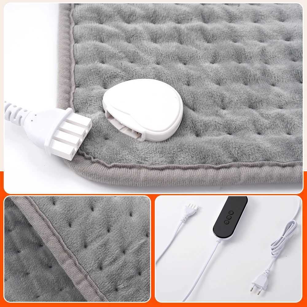 Eu Plus Standard Electric Heating Blanket MultiFunctional Warming Blanket Protects Waist Shoulders Neck Winter Warmth Item X251101