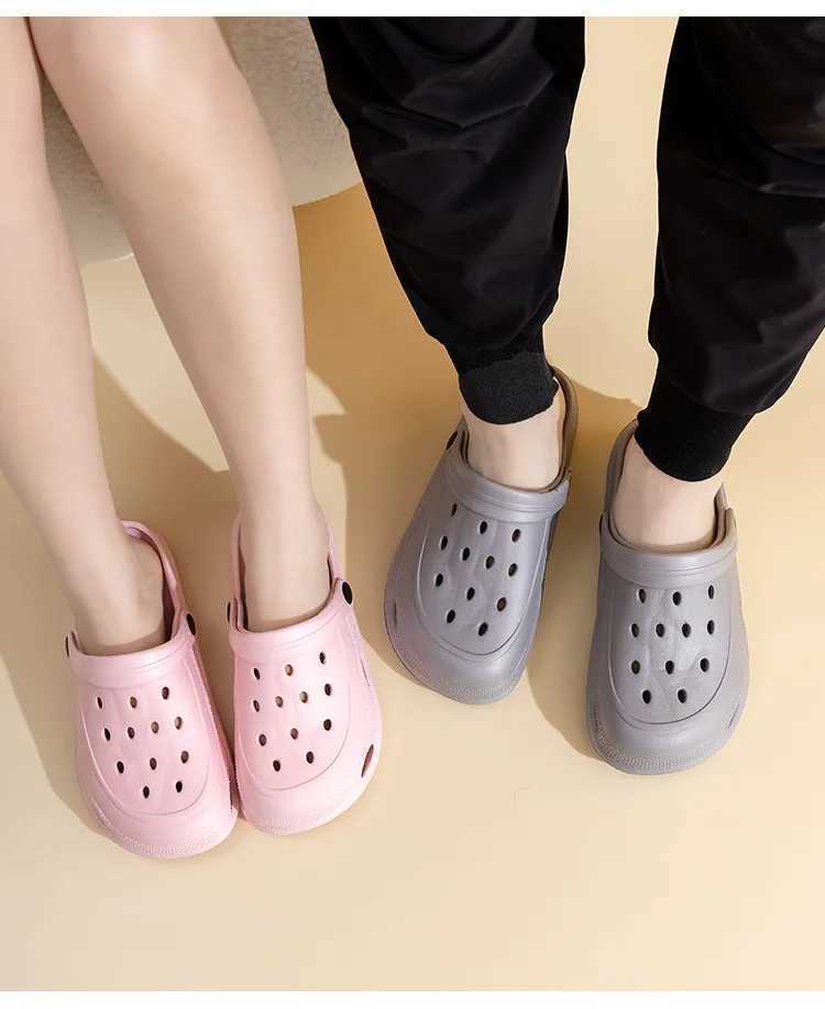 Summer womens sandals casual EVA lightweight outdoor womens shoes anti slip thick soled beach shoes casual garden shoesXJ250401