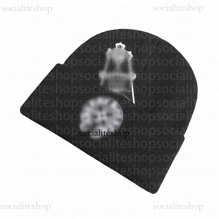 Beanie/Skull Caps Chrome Beanie Winter Warm Heartslys Beanie Womens Designer Pullover Cold Mens Outdoor Heartlys Beanie Hat Luxury Fashion Classic Ac8