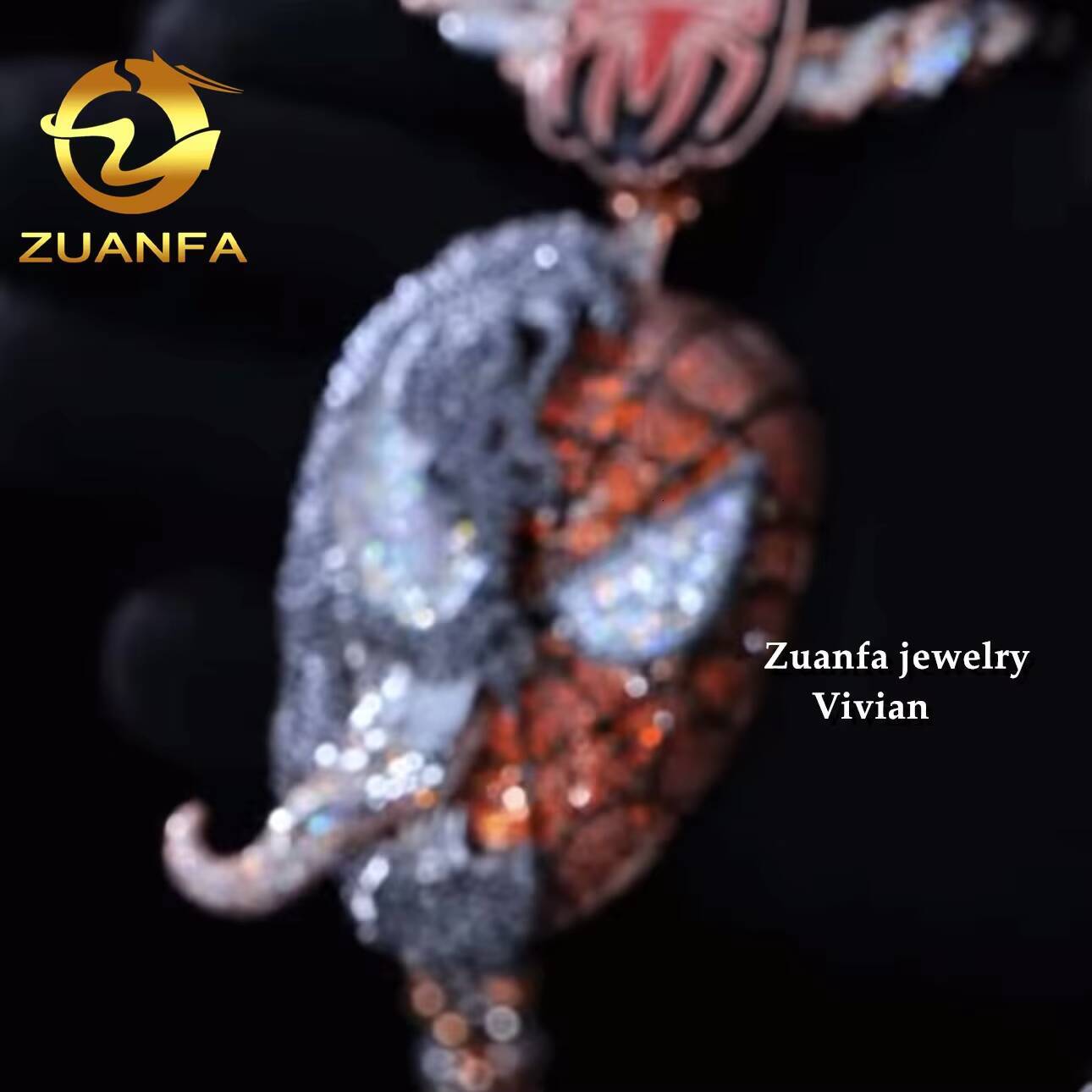 Custom Pendant Luxury VVS Moissanite Siler 925 Fashion Fine Jewelry Custom Hip Hop Pendant