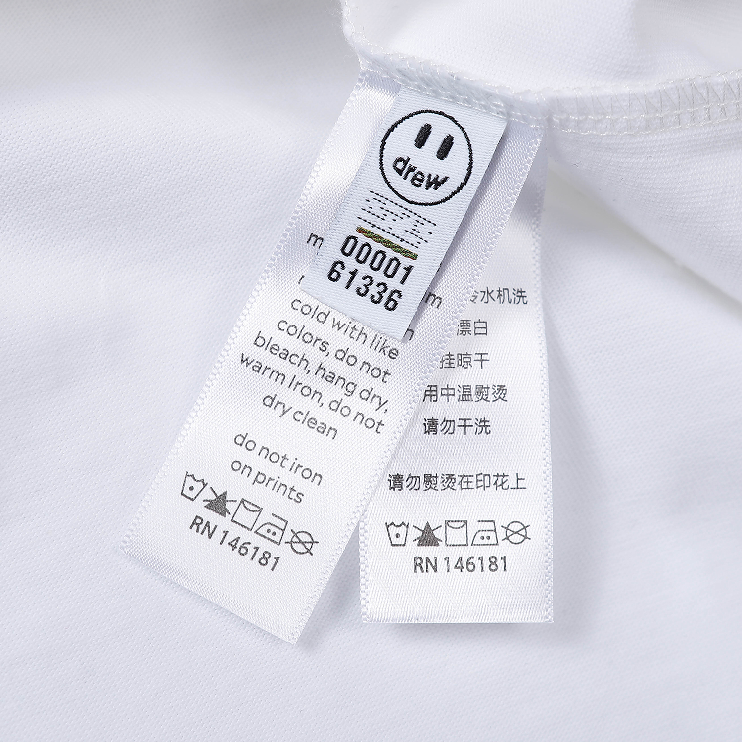 DREW HOUSE Smiling Face Astronaut Tshirt Mens Clothing White T-shirts Drew