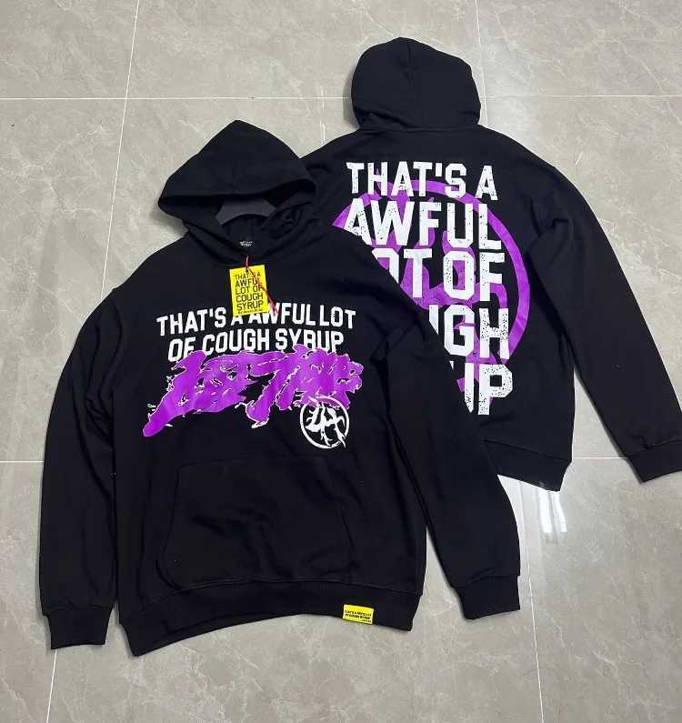 Thats A Awful Lot of Cough Syrup Print Hoodie Comfortable Cotton Unisex Pullover Fashionable Design for Winter Casual Wear L251031