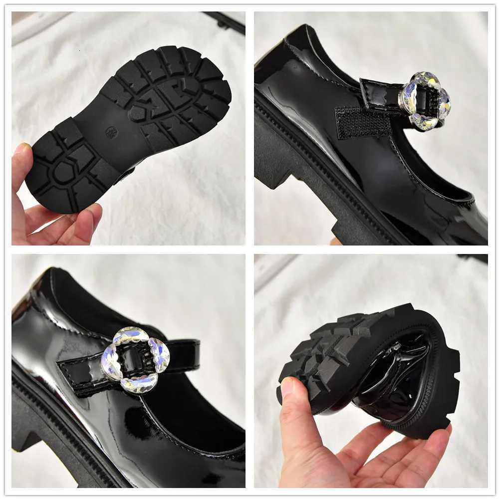 Kids Leather Shoes for Girls 2025 New Autumn Toddler Dress Shoes Nonslip Elegant Princess Girls School Party Wedding FootwearT251101