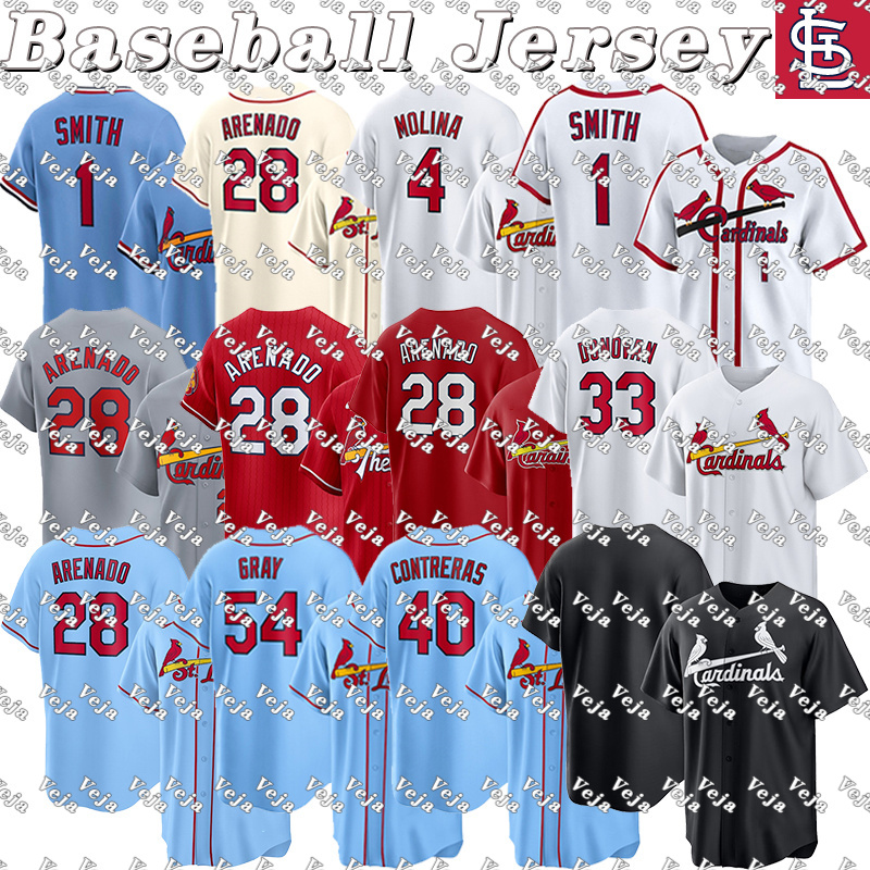 #28 Nolan Arenado Jersey #40 Willson Contreras Cardinales Jersey #21 Lars Nootbaar Nolan Gorman Masyn Winn Alec Burleson Custom City Baseball Jerseys