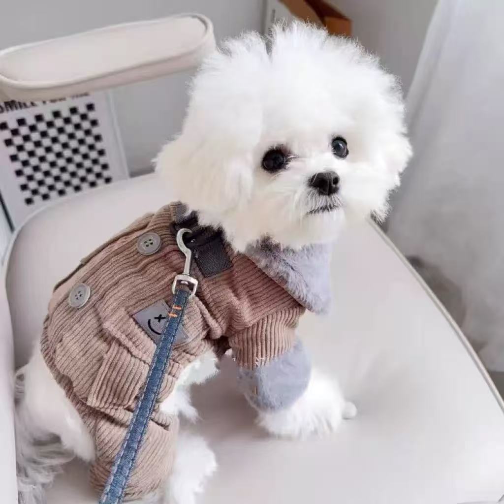 T1989 Dog Clothes, Pet 25th Anniversary New Four-Legged, Thickened, Warm Autumn/Winter Style, Bichon Frise/Teddy