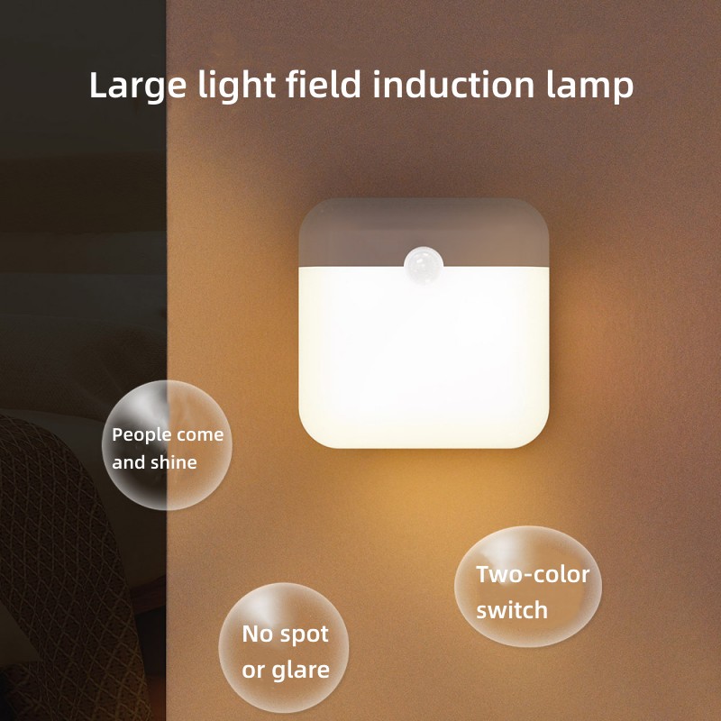Modern Indoor Outdoor Solar-Powered Charging Touch-Free Bulb With Remote Control Functionality---LED sensor night light