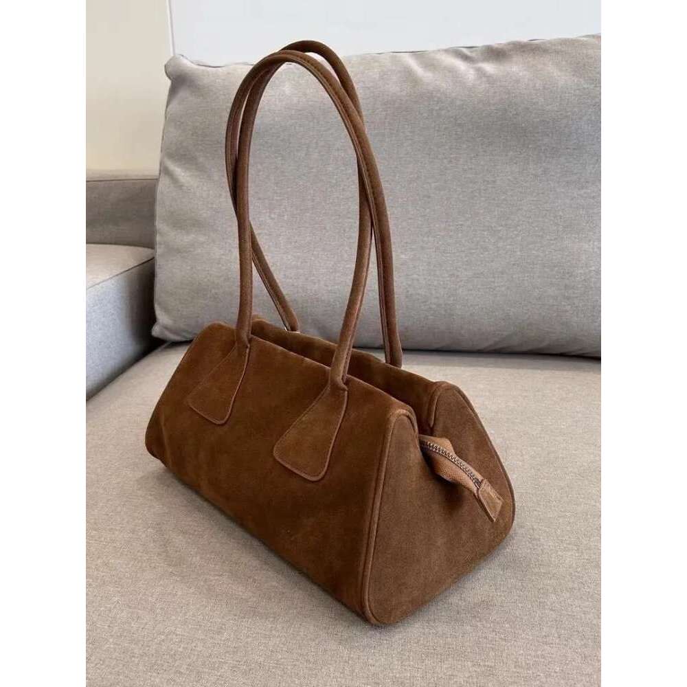 Women's Bags Womens Vintage Single Shoulder Autumn Cwo Suede Totes Handbag Designer Pillow Bag Office Ladies Casual Elegant Armpit Bags