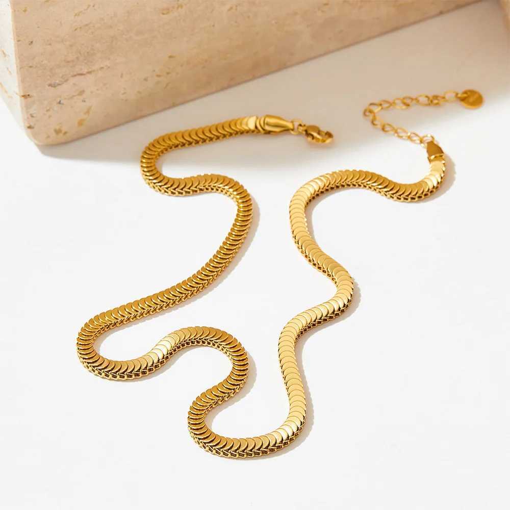 New Hip Hop 316L Stainless Steel Double Dragon Bone Fish Scale Chain Bracelet for Men Punk Solid Metal Kpop Charm Gift Y250329