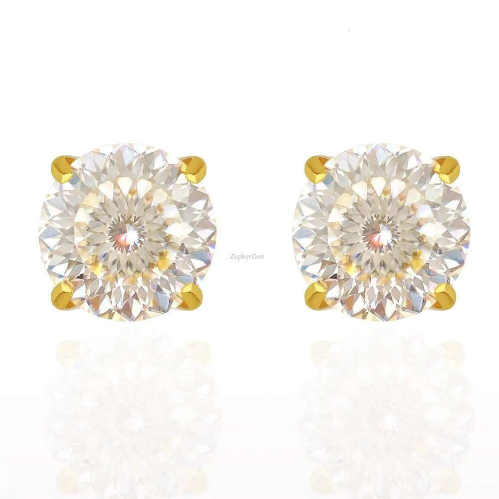 stud designer for women pass dia tester vvs moissanite earrings sterg sier Circular Bird Nest Cutting mens earring hip hop jewelry gift