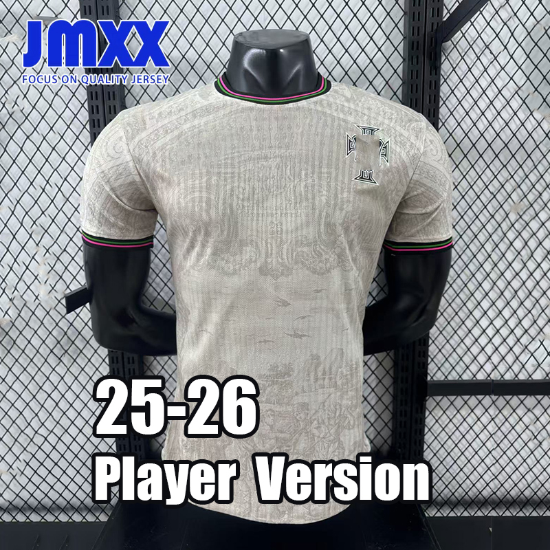 JMXX 25 26 Portugal Soccer Jersey Pre Match Training Mens Special Jerseys Uniforms Football Shirt 2025 2026 Player Version