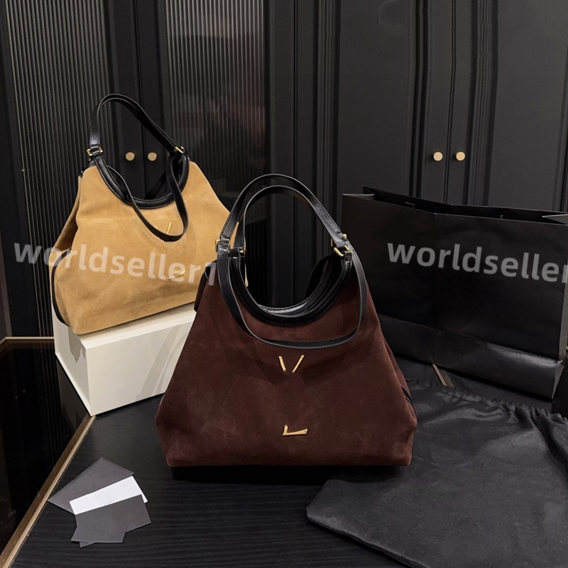 Womens Designer Shopping Bags sac high quality shoulder bag suede leather Tote bag Man Large handbag Retro underarm bag winter Fashion casual travel hobo bucket bag