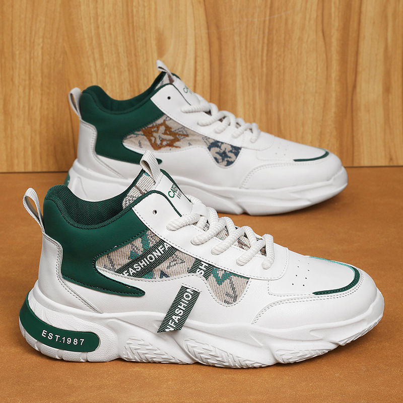 2025 New Men's Fashionable Breathable Casual Shoes Combining Athleisure Style with All-Day Comfort Trendy and Versatile Free Shipping green black