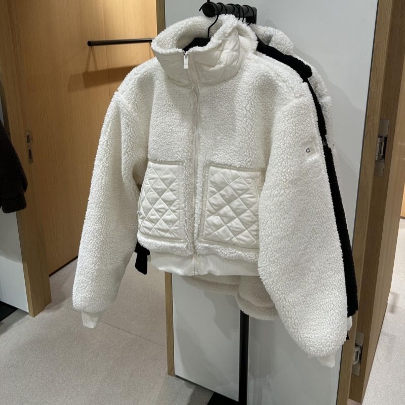 A680 Unisex Cashmere Collar Short Thick Zipper Coat Casual Cotton-Padded Warm Jacket