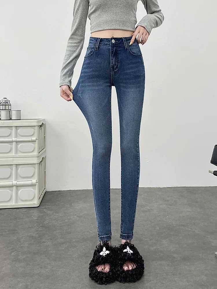 Women Stretchy Skinny Jeans Lady High Waist Vintage Pencil Long Pants Girls Leggings Straight Leg Fashion Casual Daily Trousers J251031