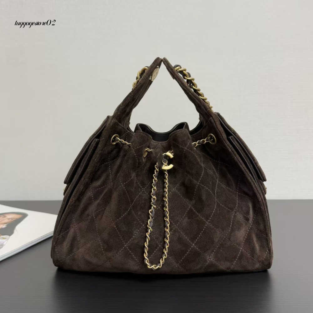 Evening Bags Shoulder Handbags 2025 Designer Bag String Bucket Tote Large Hobo Suede Leather Gray Casual Dia Lattice Long Chain Crossbody Fashion Brand 25C