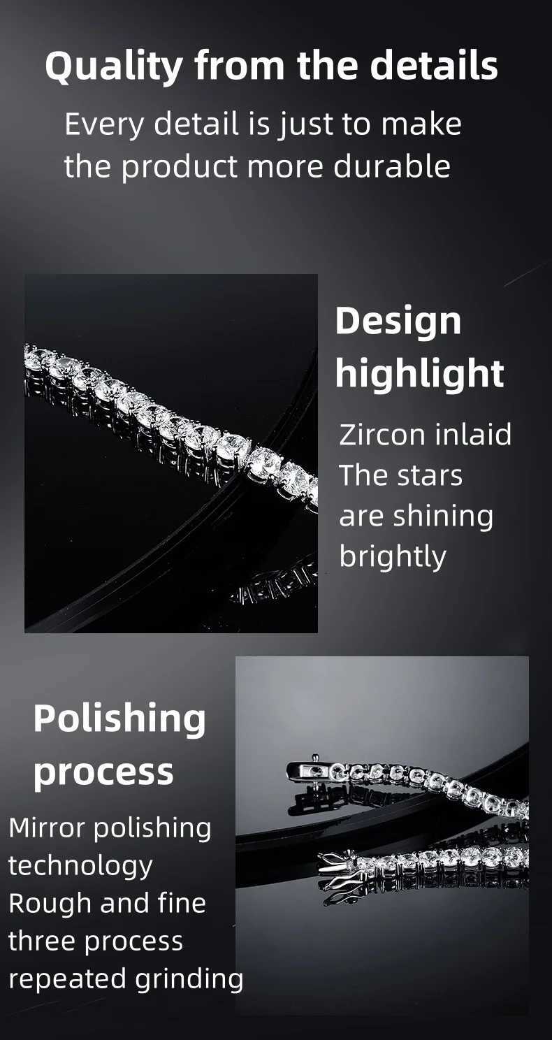 Designer The classic 925 silver plated 18K gold Zircon advanced sense tennis bracelet fashion personality exquisite jewelry party gifts Y251031