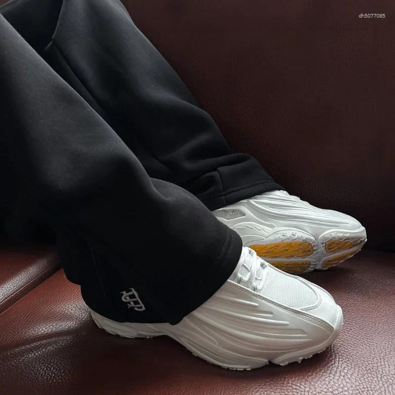 Men's Pants Extra Outsize Pockets Fashionable Couple Straight Leg Y2K Men Jogger Loose Su Embroidered Openings Wide