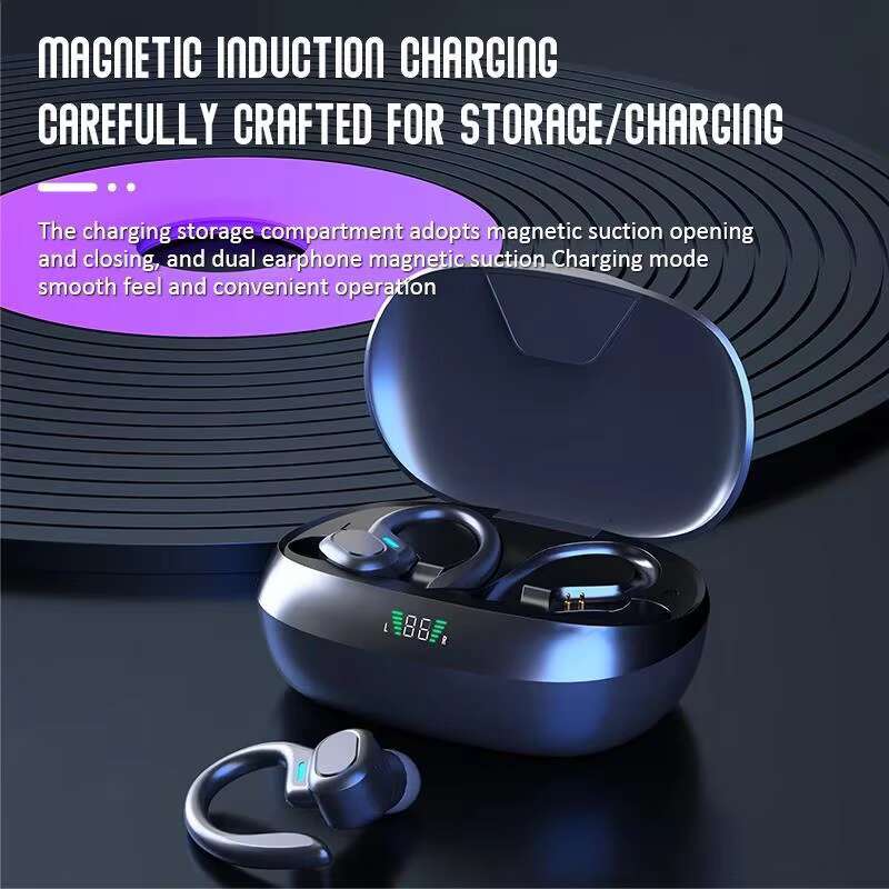 SP16 Ear Hook Tws True Wireless Bluetooth Earphone Earbuds Noise Canceg Gaming Sport Run Headphone with Charging case
