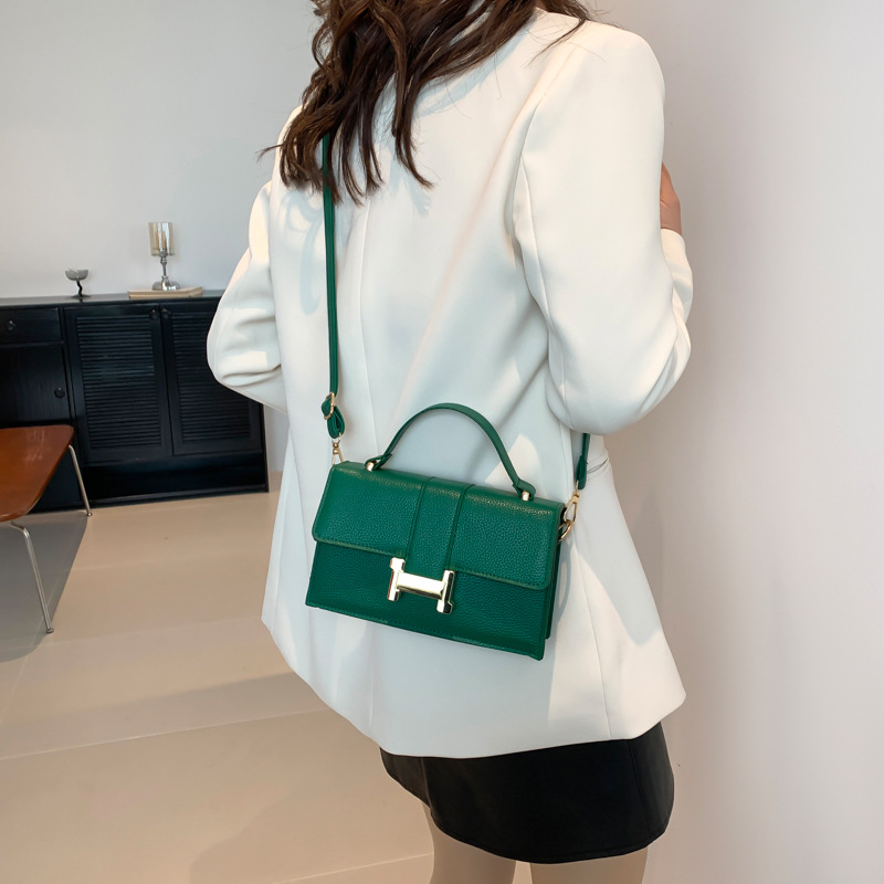 designer Popular texture women's New armpit small square H buckle single shoulder crossbody bag