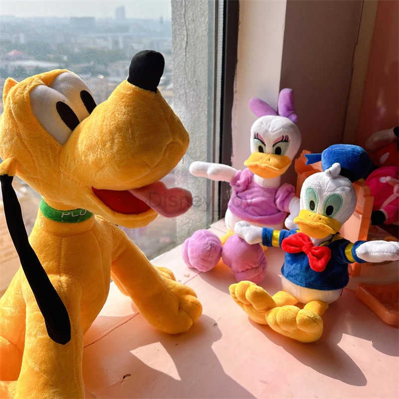 Disney Cute Pluto Donald Duck Stuffed Animation Goofy Doll Minnie Mouse Plush Movie Character Plush Toy Pillow Birthday Gift Girl Y250401