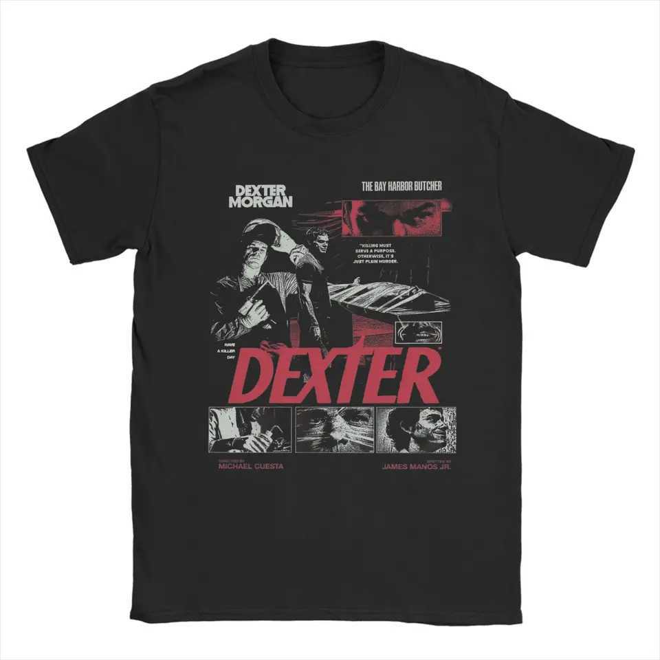 Dexter Morgan Movies T-Shirt Unisex Cotton Tops Shirts Vintage Crewneck Short SlveC250331