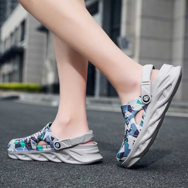 Neutral summer slippers mens platform womens beach sandals outdoor casual N-SlipXJ250401