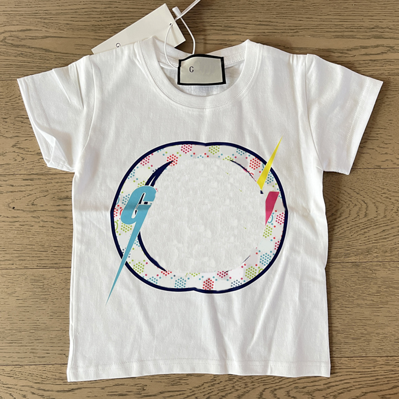 Kids Summer Casual Shirt Children Baby Letter Cotton Short Sleeve T Shirt with Tag Label y250607L4Z8