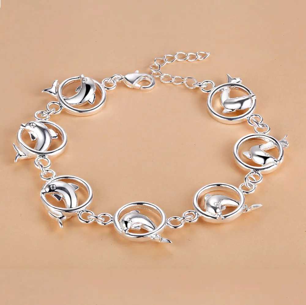 925 sterling silver bracelet heart-shaped high-quality romantic chain mens fashion engagement party wedding jewelry gift Y250329