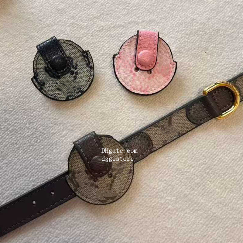 Designer AirTag Case, Luxury Leather Tracker Holder for Apple AirTag, Fashion Accessory for Pet Collar & Bag Dog Birthday Gift A Must-Have for Dogs B311