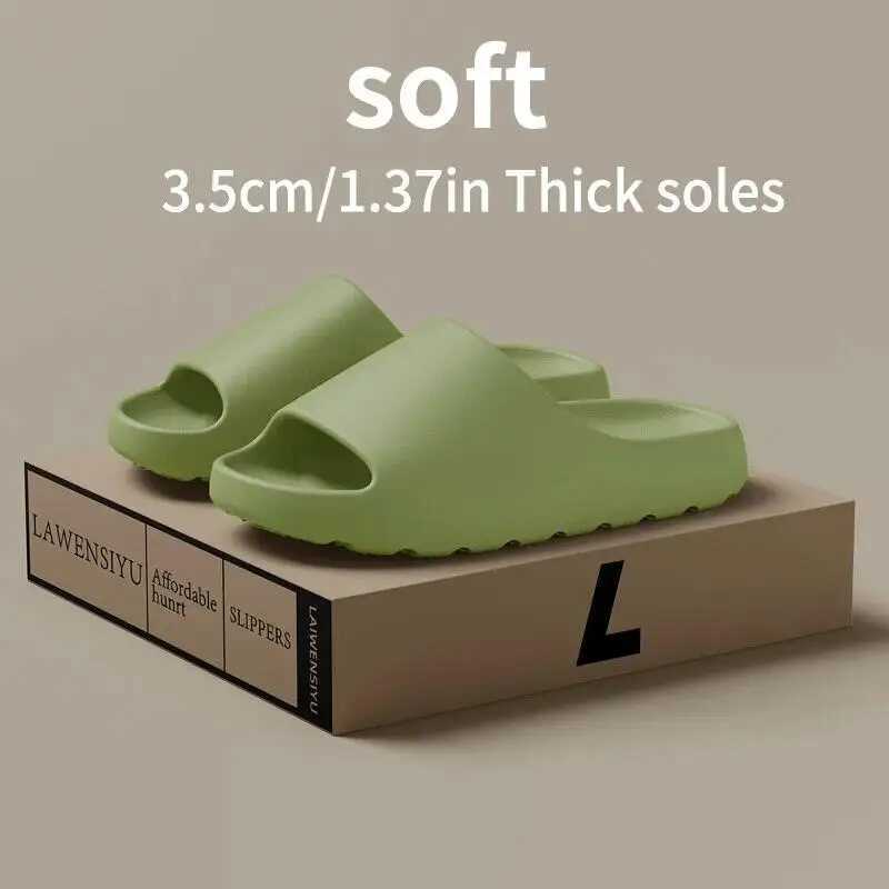 Vanmie Thick Bottom Casual Innovative Design Shoes Mens EVA Soft Bottom Lightweight Home Sliding Cloud Sliding Block Z250401