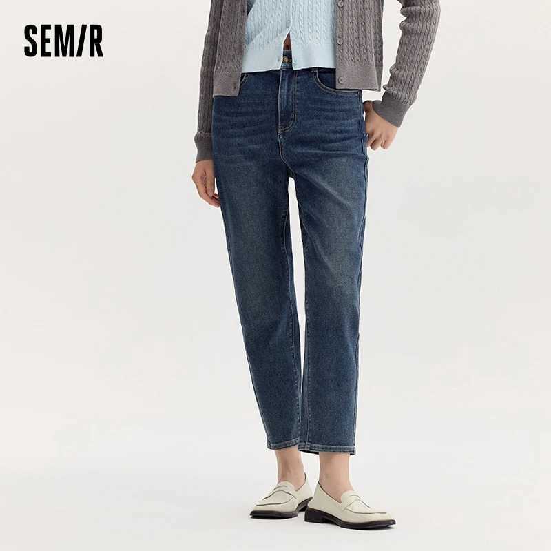Semir Jeans Women Minimalist Pants Autumn 2025 New Versatile Tapered Trousers J251031