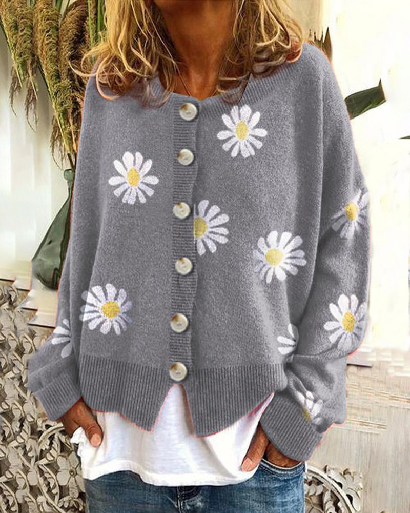 Jastie Cashmere Bandana Motif Fringed Cardigan Women V-Neck Tie Waist Long Sleeve Winter Sweater Knitwear Warm Thick Overcoat 201223