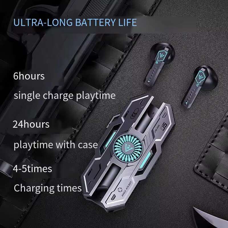 X37 Sci-Fi Gaming In-Ear Headphone TWS Earbud with Zero Latency Built-in Phone Microphone Dual Mode for Game & Music Cool Design