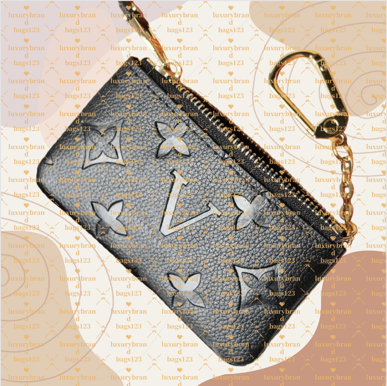 Designers luxurys Purses KEY POUCH POCHETTE CLES Women Mens Key Ring Credit Card Holder Coin Purses Mini Wallet Bag with box and dustbag M62650 M80879 a1