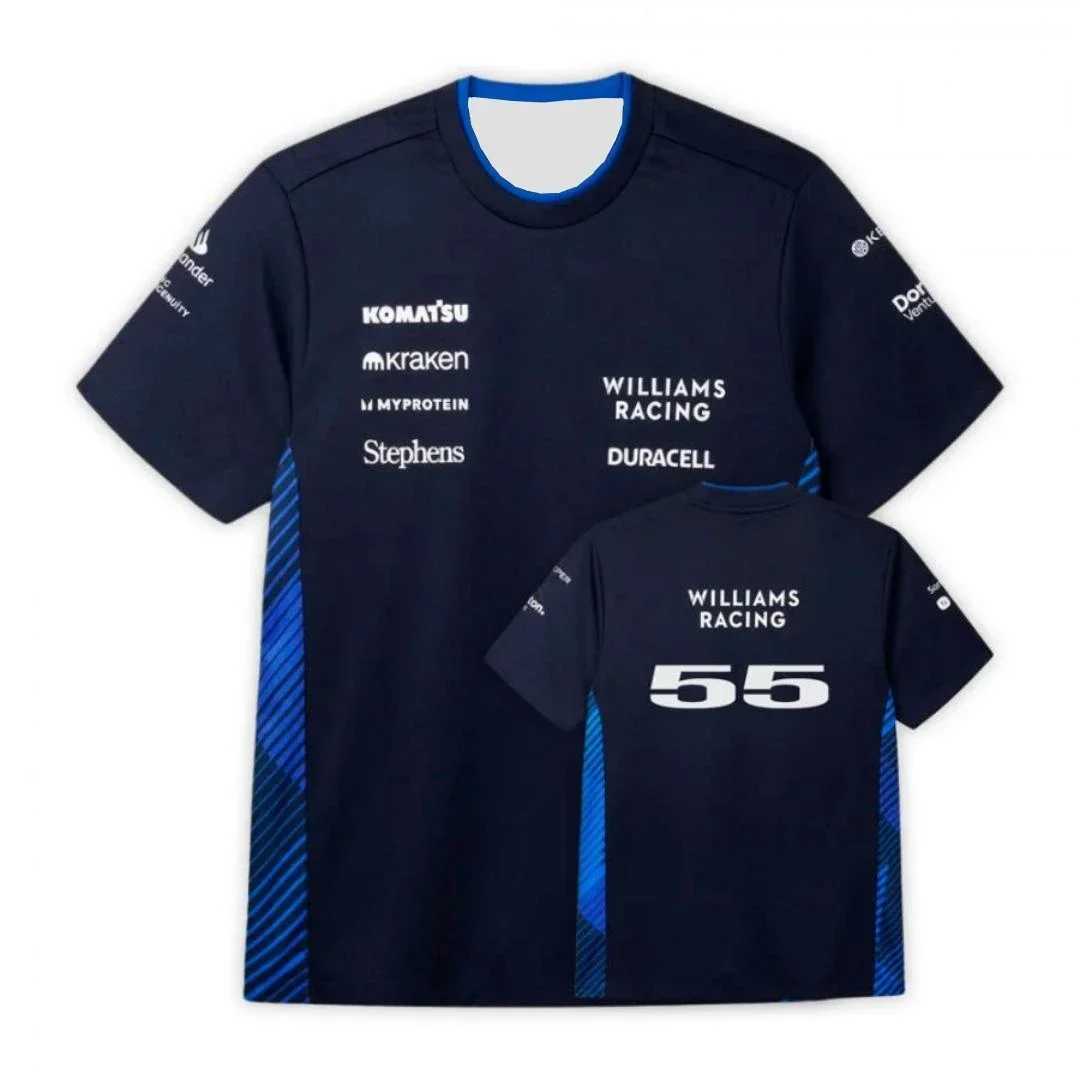 Men's T-Shirts F1 Williams team Carlos Sainz Formula One Alex Albon 2025 mens womens childrens fan T-shirt H25331
