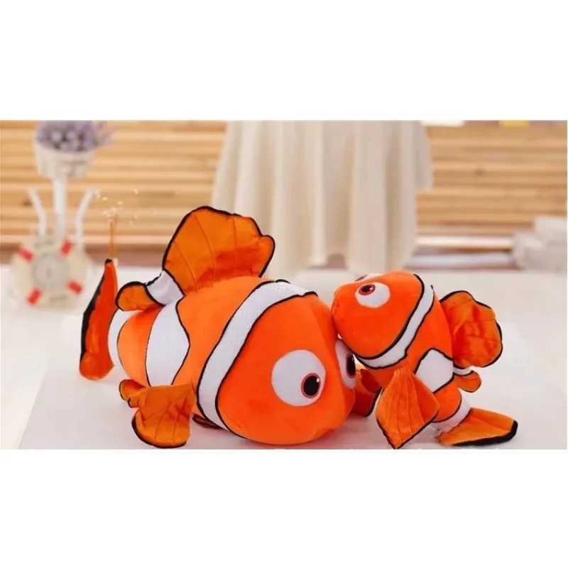 Disney Cartoon Movie Finding Nemo Plush Toy Kavay Marlin Nemo Plush Doll Soft Fill Dolly Fish Doll Pillow Boy Christmas Gift Y250401