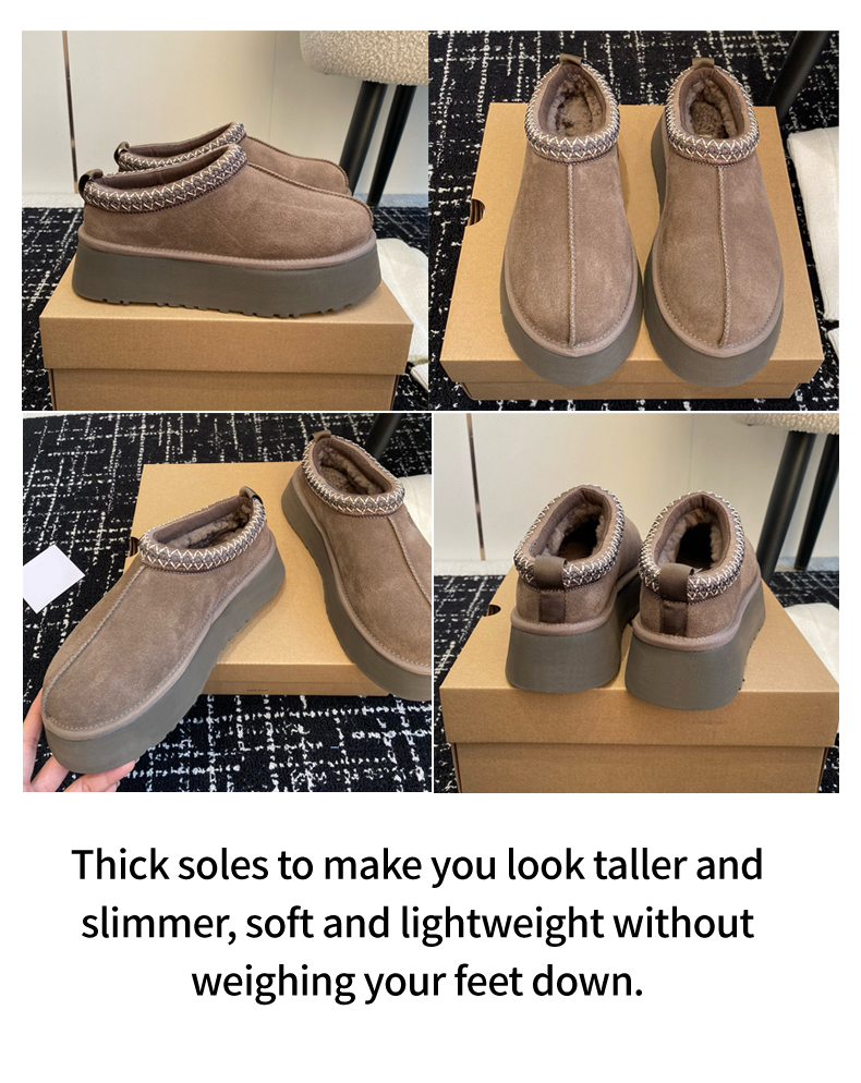 D.Hive Free shipping fur slippers for women, fashionable and versatile all-in-one fur boots, winter new style, one-foot warm cotton slippers, a size smaller